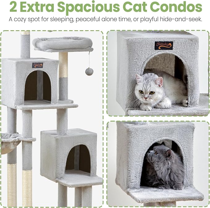 Cat Tree Tower for Indoor Cats Large Adult - Image 2