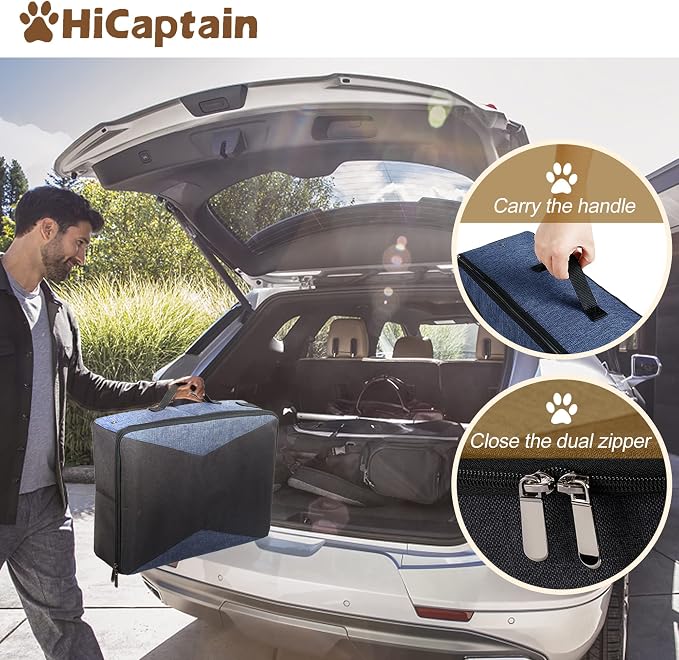HiCaptain Portable Litter Box for Cats for Travel, Flodable Cat Travel Litter - Image 3