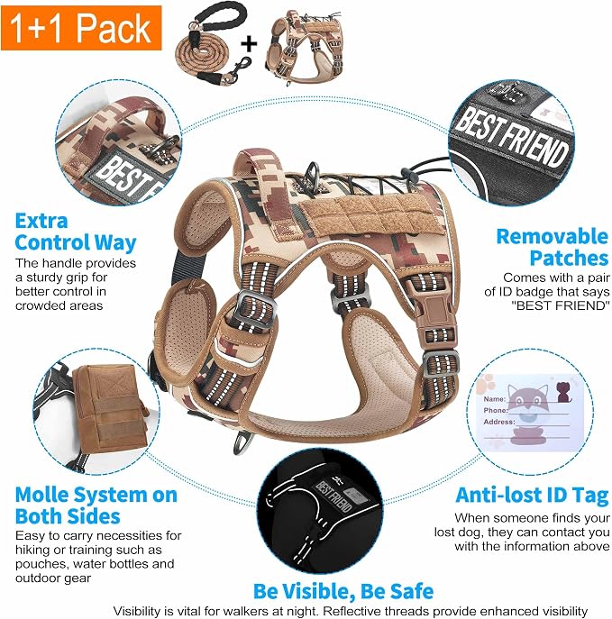 Heavy Duty Tactical Dog Harness - Image 4