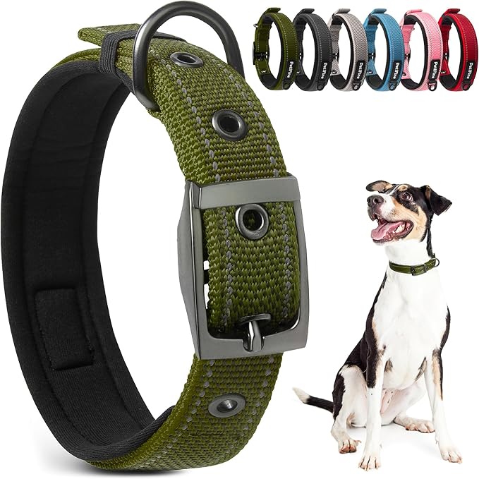PetiFine Dog Collars for Small Dogs, Neoprene Padded Dog Collar, Reflective by PetiFine