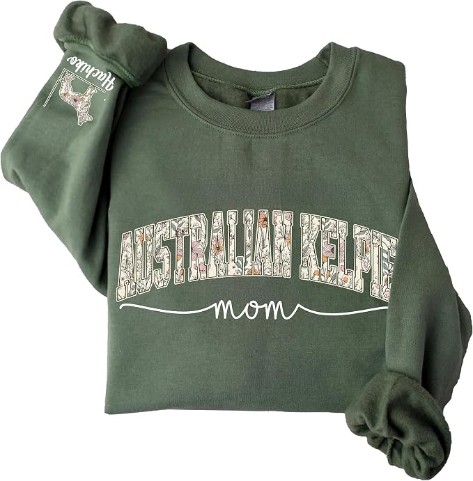 Personalized Dog Mom Sweatshirt, Dog Lover Crewneck, Gift Idea by Unknown