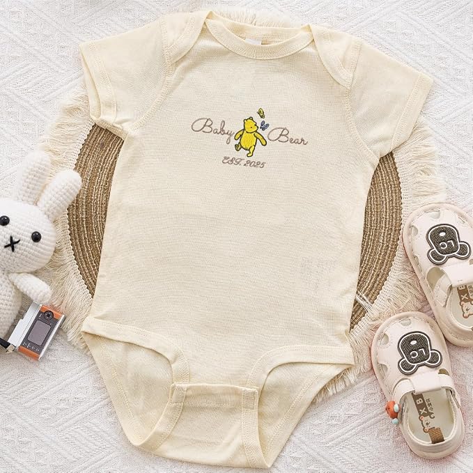 COUPLEHOODIES Personalized Baby Onesie Bodysuit – Custom Embroidery Gift - Image 4