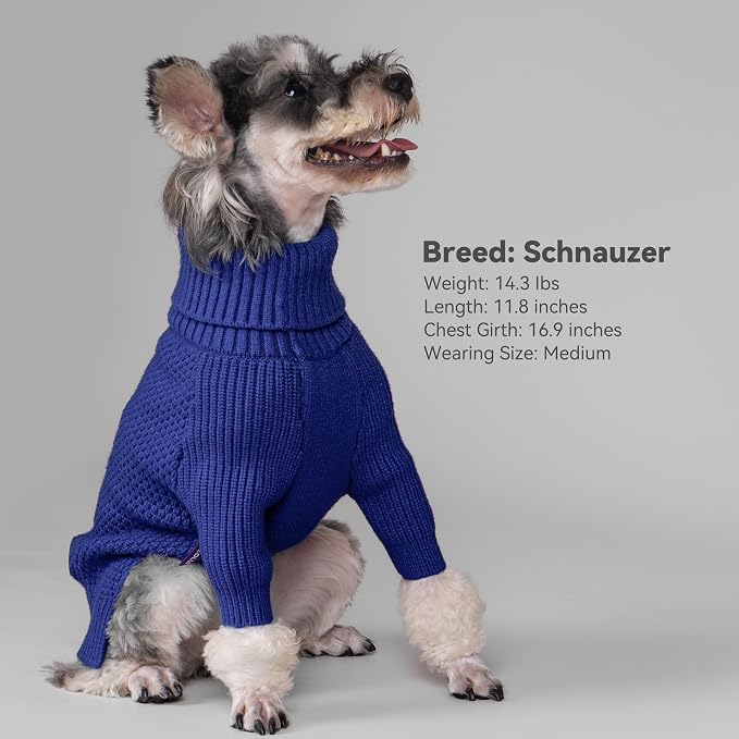 cyeollo Dog Sweater Pullover Turtleneck - Image 7