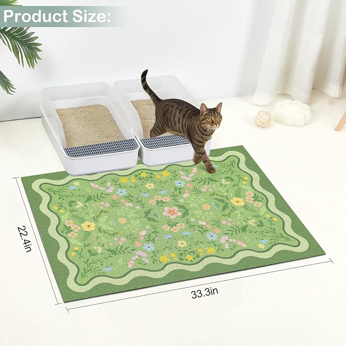 Glittme Premium Cat Litter Mat 33"x22" - Image 2