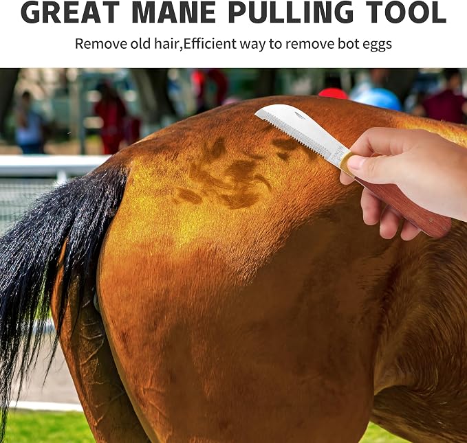 Hand Stripping Tools for Horse Dog Grooming Shedding Blade Stripping for Horse - Image 2