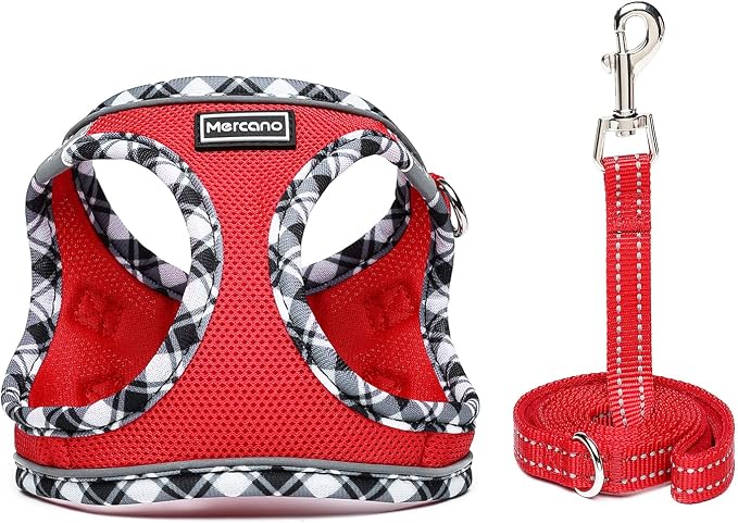 Mercano Soft Mesh Dog Harness and Leash Set, No-Chock Step-in Reflective - Image 2
