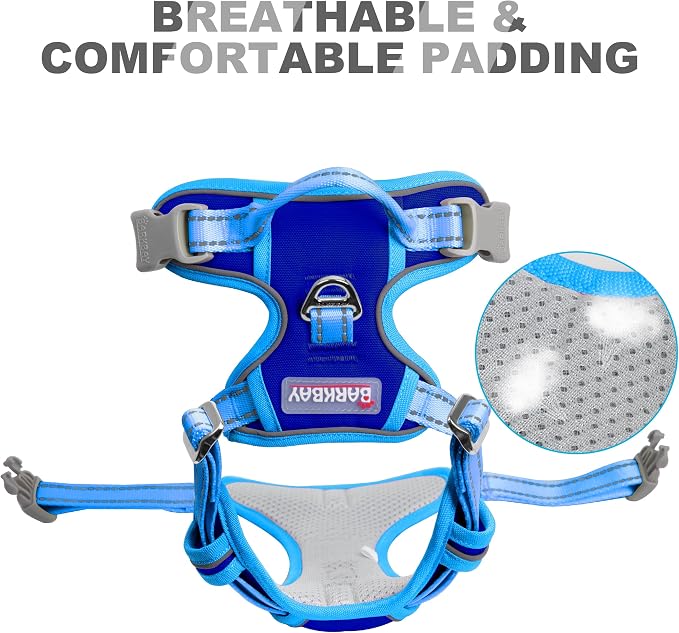 BARKBAY No Pull Dog Harness Front Clip Heavy Duty Reflective Easy Control Handle - Image 7