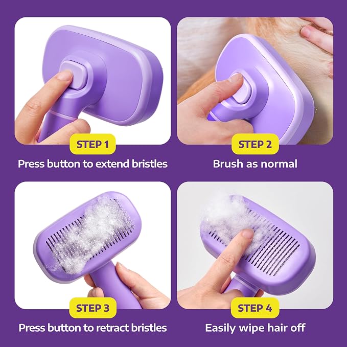 Hertzko Self Cleaning Slicker Brush - Image 6