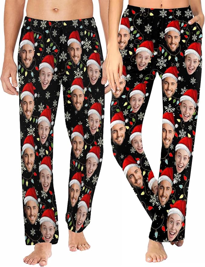 MyPupSocks Customized Face Pajamas Pants Sleep Bottoms by MyPupSocks