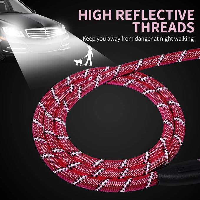 Long Dog Leash for Training 30Ft-Reflective Nylon Rope - Image 3