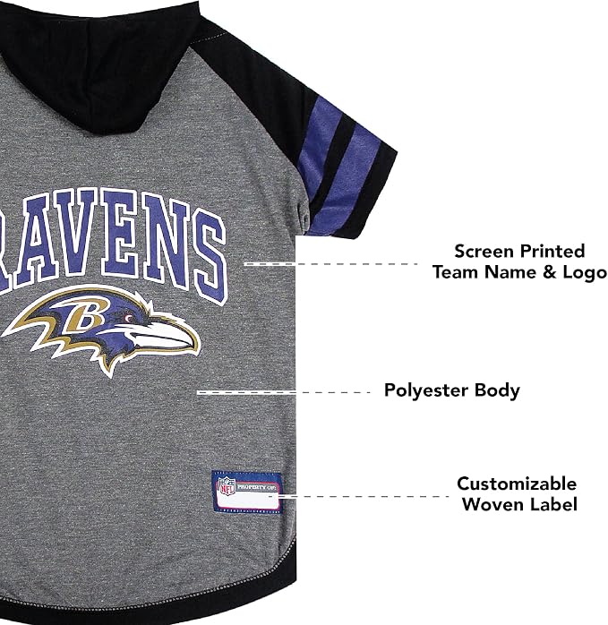 Pets First Hoodie T-Shirt for Dogs & Cats. Pets First Football Licensed Dog - Image 5
