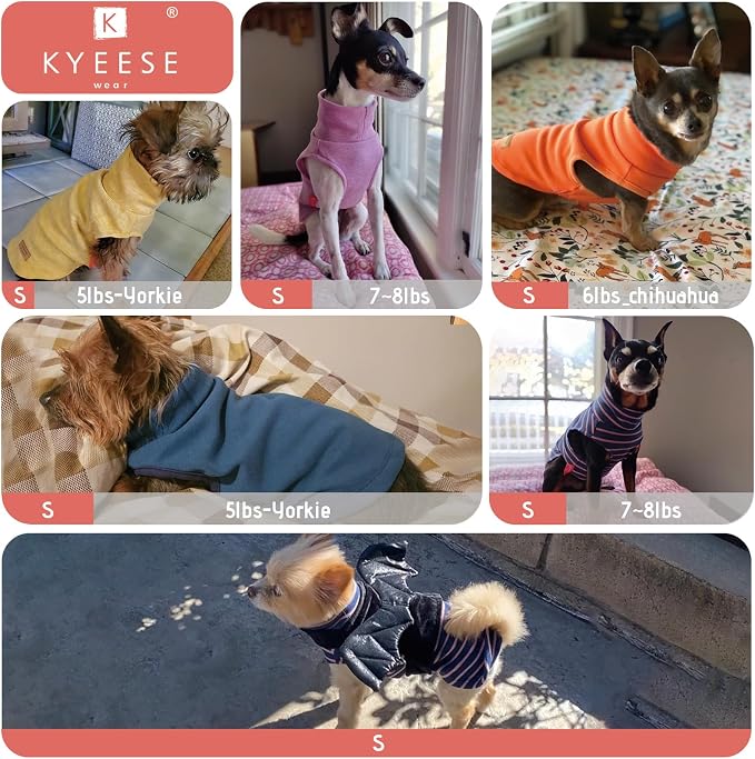 KYEESE 2Pack Dog Sweater Stretchy Dogs Clothes Dog Sweaters - Image 5