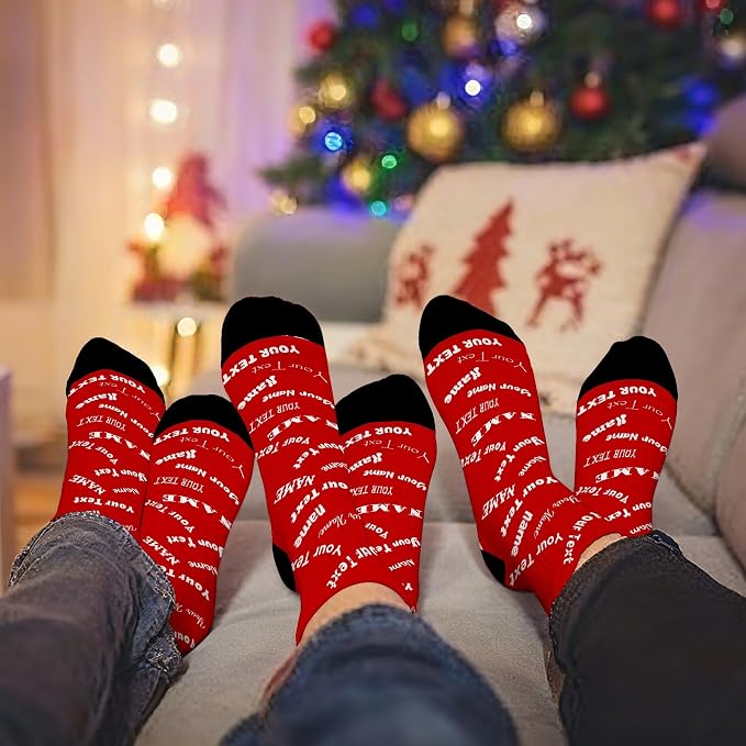 Artsadd Custom Face Socks for Dad Fathers Day Gift Novelty Personalized Photo - Image 5