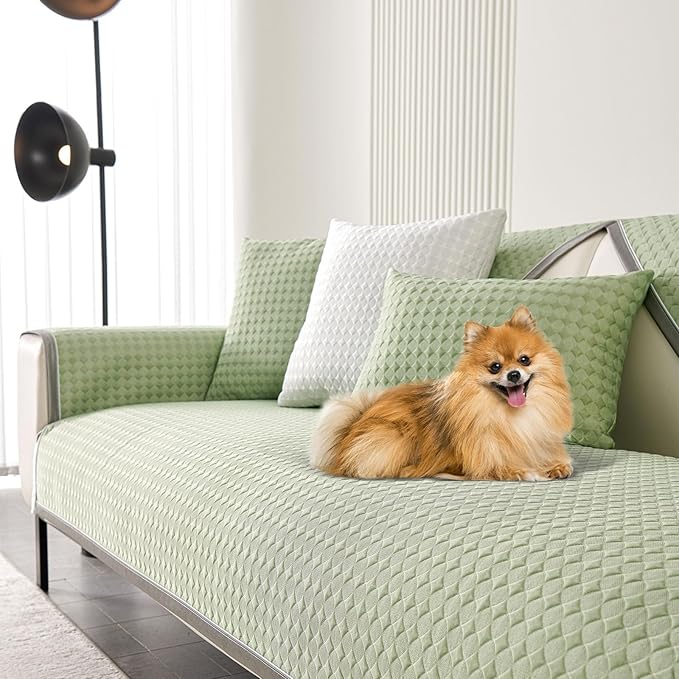 OTOB Cooling Dog Couch Cover Ice Silk Fiber, Washable & Non Slip Sofa by OTOB