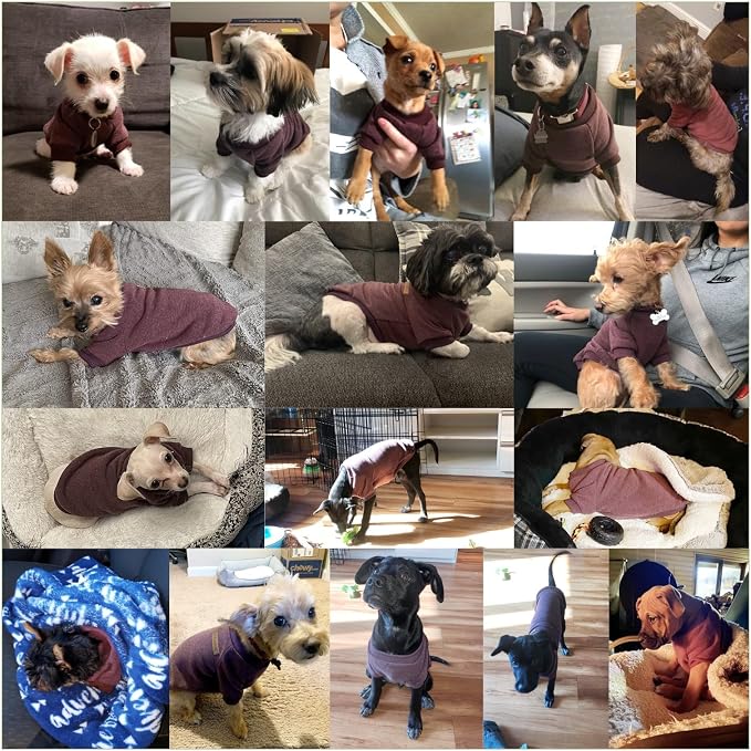 Jecikelon Dog Clothes Dogs Sweater Soft Puppies Clothing Winter Puppy Sweaters - Image 4