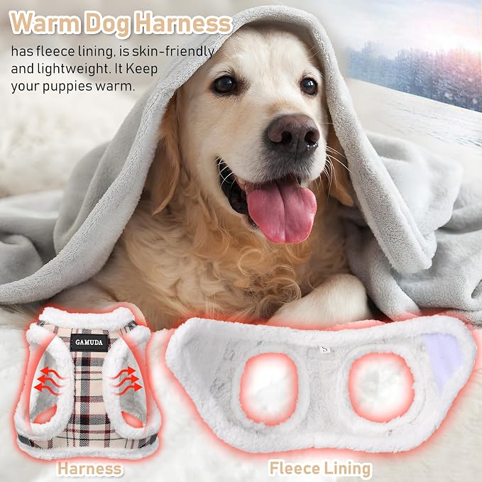 GAMUDA Small Dog Harness Collar and Leash Set, Step in No Chock No Pull Soft - Image 6