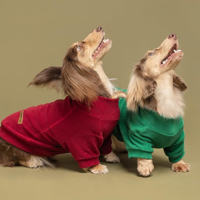 Fitwarm 3 Pack Classic Fleece Dog Sweater, Christmas Dog Winter Clothes - Image 7