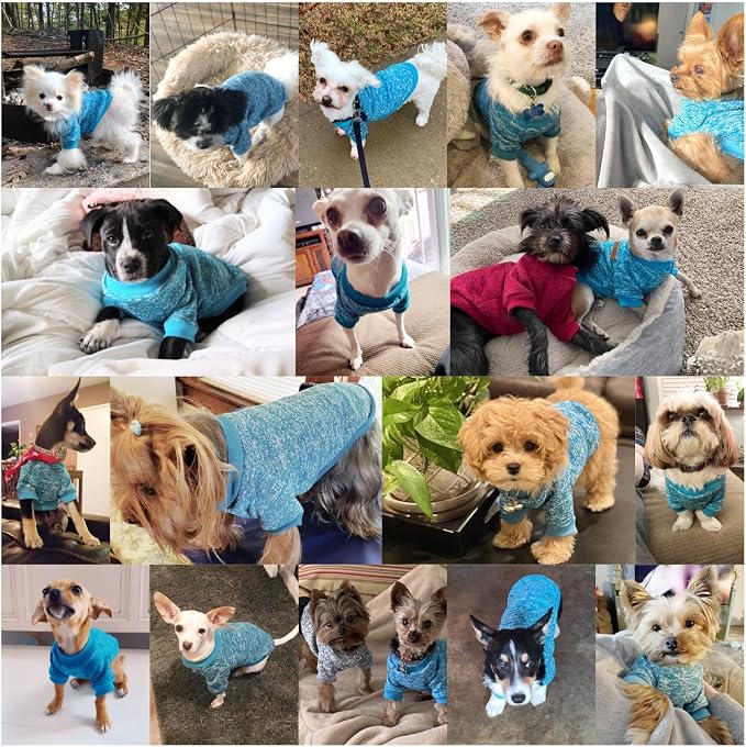Jecikelon Dog Clothes Dogs Sweater Soft Puppies Clothing Winter Puppy Sweaters - Image 4