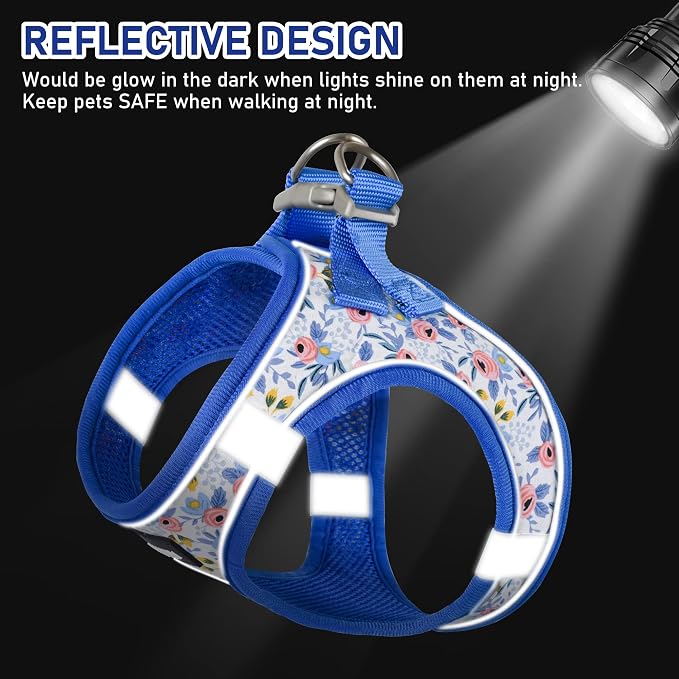 GAMUDA Small Dog Harness Collar and Leash Set, Step in No Chock No Pull Soft - Image 3