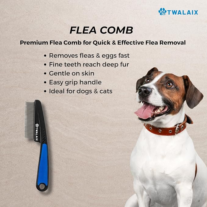 8 in 1 Pet Grooming Kit for Dogs & Cats – Deshedding Brush, Undercoat Rake - Image 4