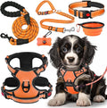 No Pull Dog Harness, Collar & Leash Set | Includes Dog Seat Belt, Collapsible by Lovebegetslove