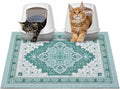 Glittme Cat Litter Mat with Non-Slip Bottom Litter Box Mat 33"X22" Litter by Glittme