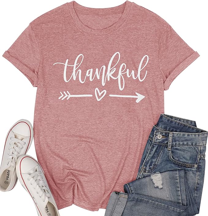NIUBIA Women's T Shirts Summer Tops Simple Heart Graphic Shirts Sayings Short by NIUBIA