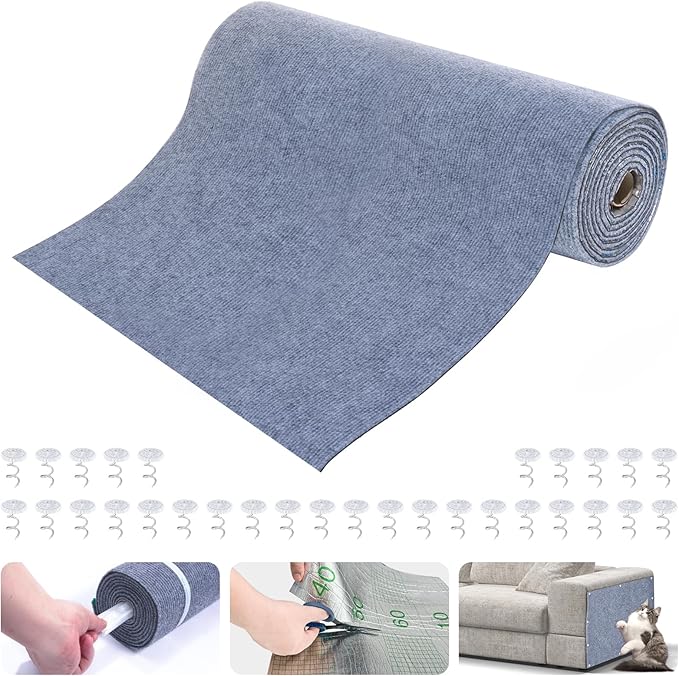 Large Cat Scratching Mat, Trimmable Wall Climbing Carpet, Couch Protector by Unknown