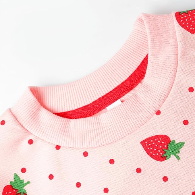 RETSUGO Toddler Baby Girls Sweatshirts Casual Pullover Crewneck Winter Long - Image 4