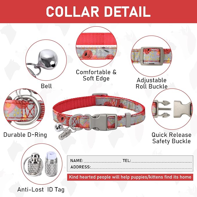 GAMUDA Small Dog Harness Collar and Leash Set, Step in No Chock No Pull Soft - Image 4