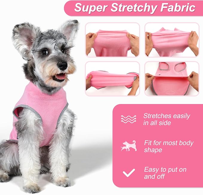 cyeollo 2 Pack Fleece Dog Sweater Vest Dog Sweatshirt Reflective Lightweight - Image 9
