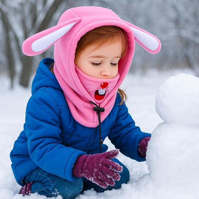 BLUEMARS Kids Winter Hat Balaclava, Fleece Cold-Weather Hood - Image 6