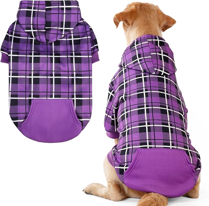 EXPAWLORER Plaid Dog Hoodie by EXPAWLORER