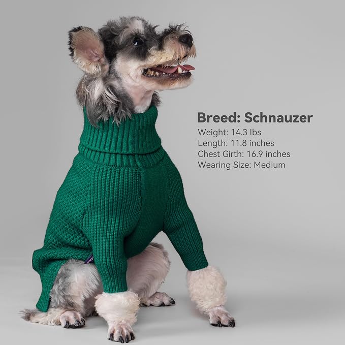 cyeollo Dog Sweater Pullover Turtleneck - Image 9