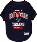 NFL Houston Texans Dog T-Shirt for Pets, Size Small. Officially Licensed Pet by PETSFIRST