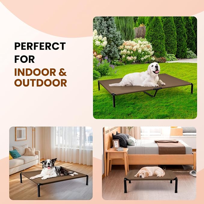 Heeyoo Elevated Dog Bed, Cooling Raised Pet Cot - Image 6