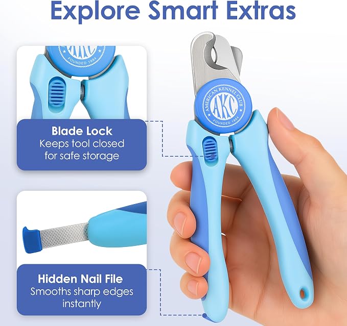 AKC - Dog & Cat Nail Clippers & Filer | Professional Pet Grooming Tool - Image 5