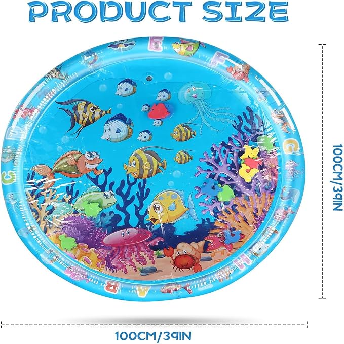Aqua Cats Water Mat with Fish, Cat Dog Water Mat, Thickened Durable Non-Slip - Image 7