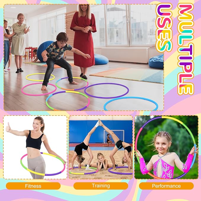 Sratte 12 Pcs Toy Hoop for Kid - Image 5