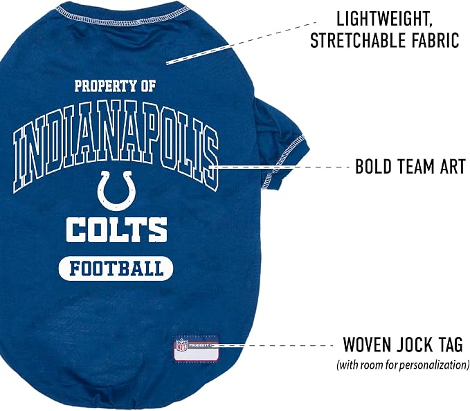 NFL Indianapolis Colts Dog T-shirt X-Large. - Image 4