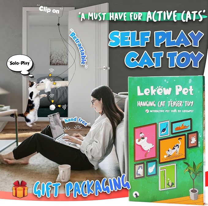 Retractable Cat Feather Toys 7PCS Refills - Image 2