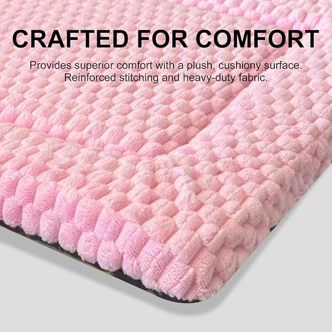 Dog Bed Mat, Reversible & Ultra Soft Kennel Pad-Machine Washable Pet Bed - Image 3