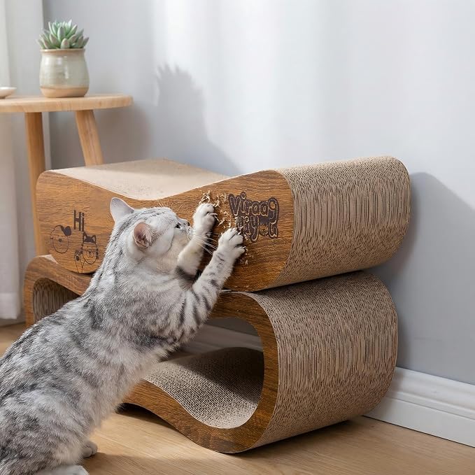 Cat Scratcher, 2 in 1 Cat Scratching Board, Cat Cardboard, Scratch Lounger - Image 5