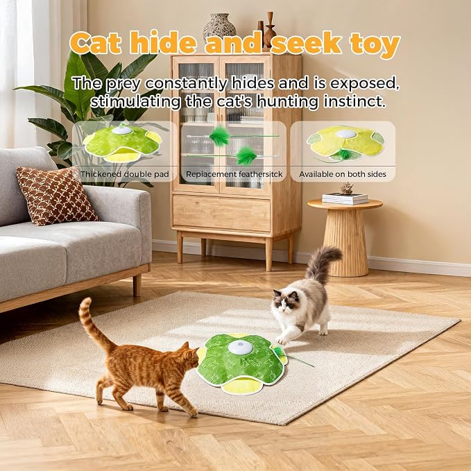Cat Toys for Bored Indoor Adult Cats, Rechargeable Interactive Cat Toy - Image 2
