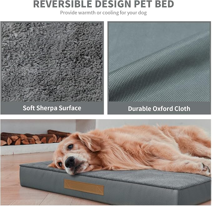 Comfort Dog Bed for Small Dogs & Cats, Waterproof Dog Crate Mat Orthopedic Egg - Image 5