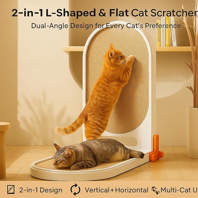 Extra Large 45" L Shaped Cat Scratcher - Image 9