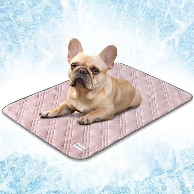 PetAmi Waterproof Cooling Mat for Dog, Premium Pet Cooling Blanket for Bed Crate by PetAmi