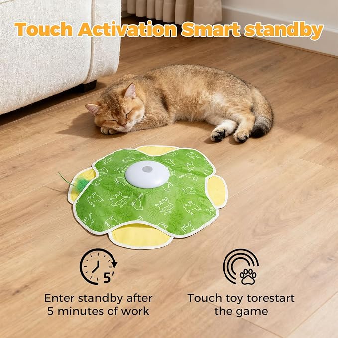 Cat Toys for Bored Indoor Adult Cats, Rechargeable Interactive Cat Toy - Image 4
