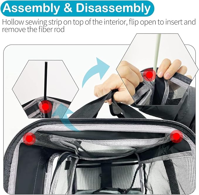 TSA Approved Pet Carrier for Small Cats Dogs, Travel Bag - Image 7