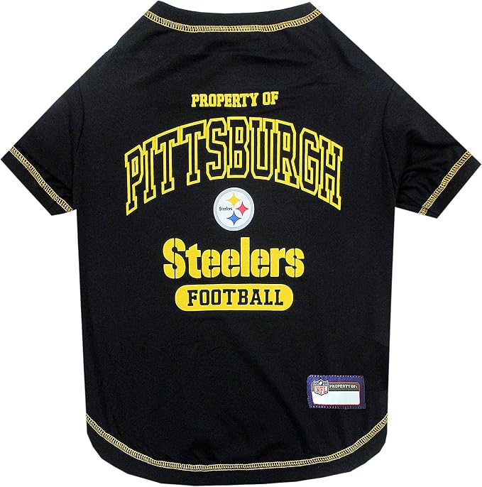 NFL Pittsburgh Steelers Dog T-shirt Large. by PETSFIRST